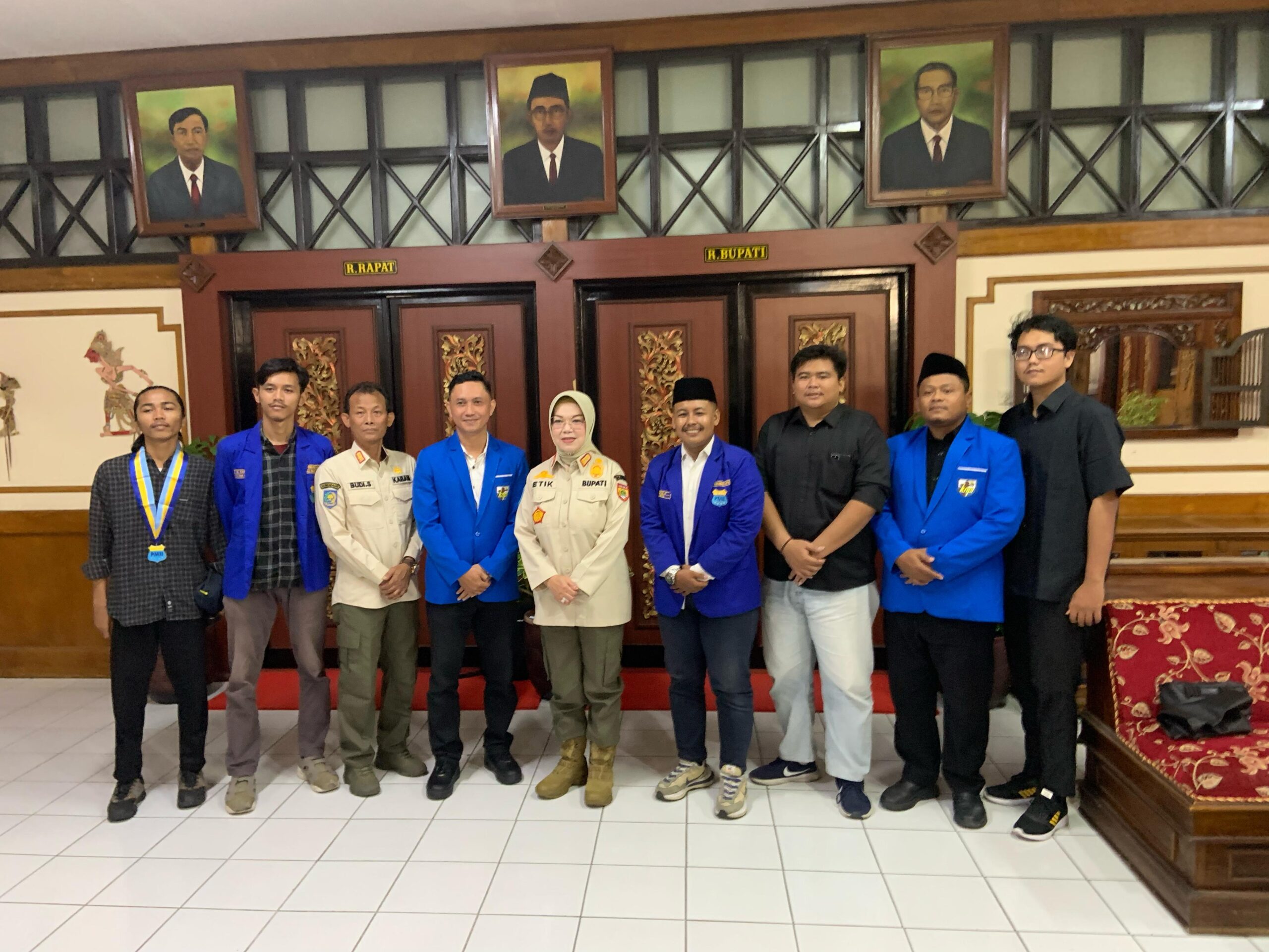Audiensi dan Silaturahmi PC PMII Sukoharjo Bersama Bupati Sukoharjo, Ibu Hj. Etik Suryani, S.E, M.M,