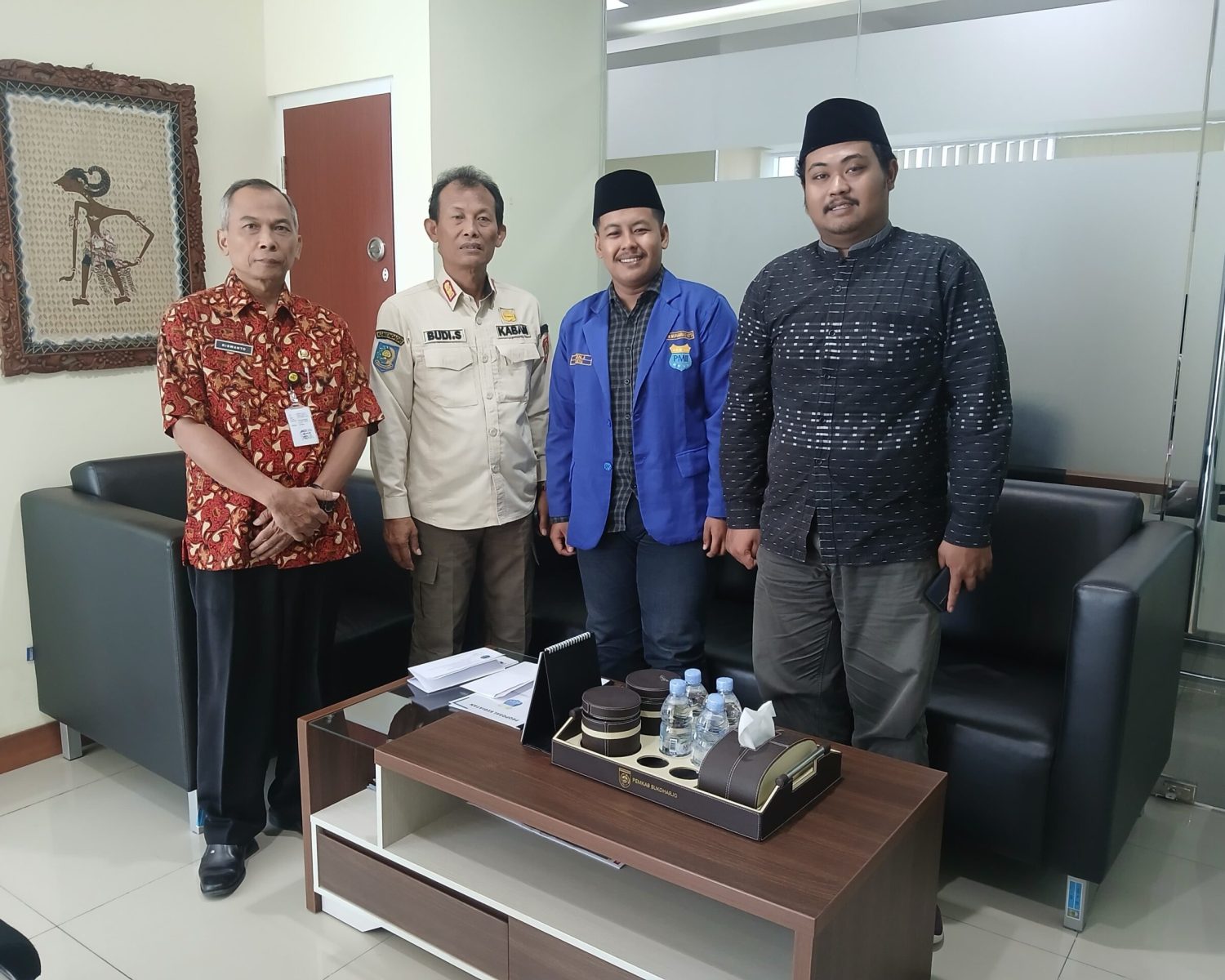Kunjungan PMII Sukoharjo ke Kesbangpol Sukoharjo