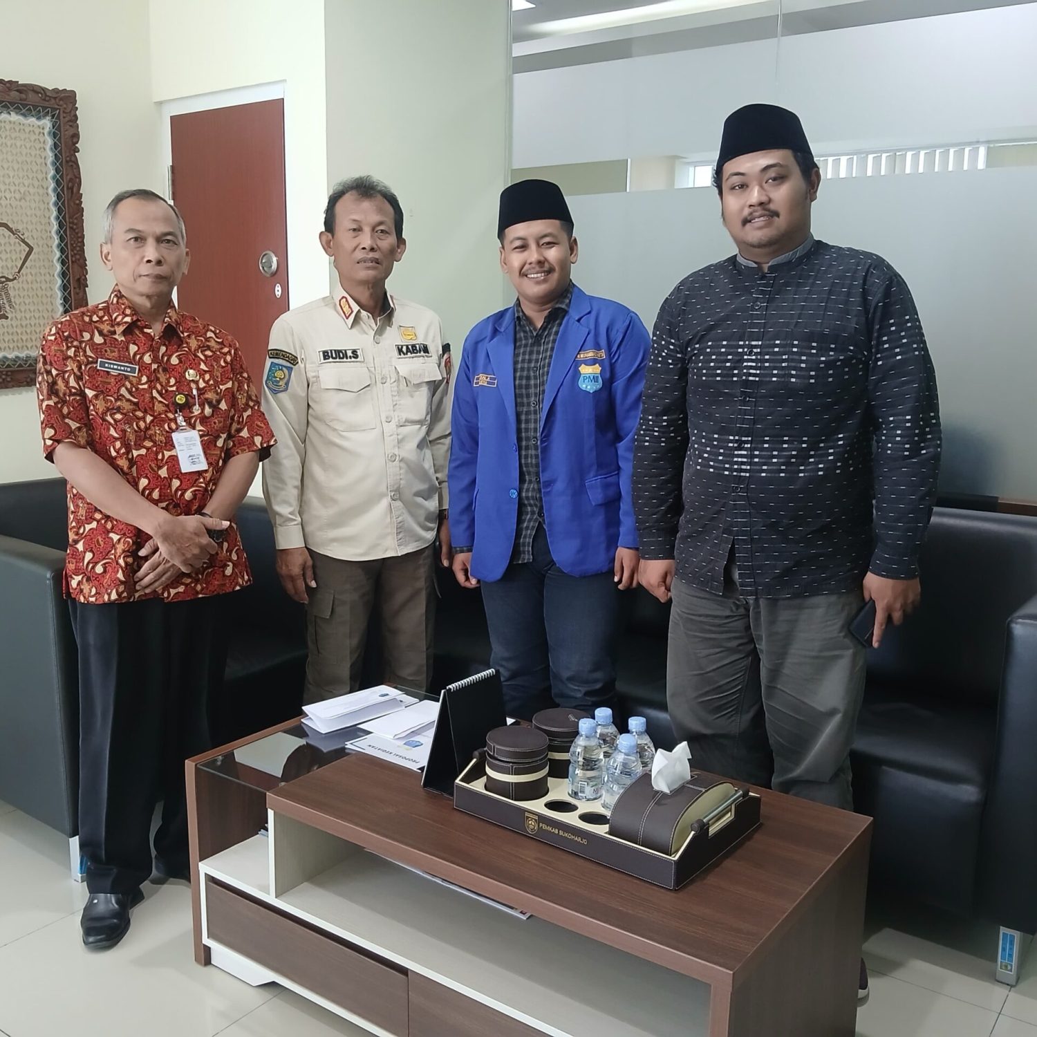 Kunjungan PMII Sukoharjo ke Kesbangpol Sukoharjo